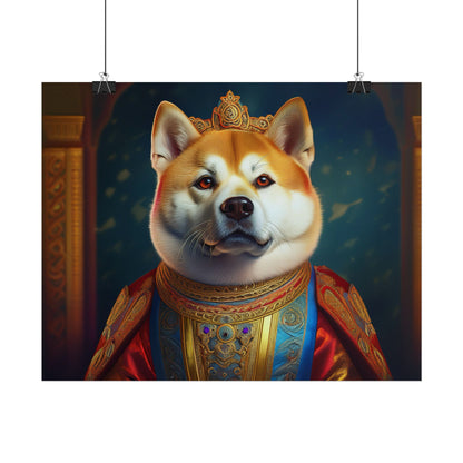 Shiba Dog Renaissance Portrait Print,  Art Print, Wall Decor Gift, Animal Lover Home Decor, wall prints, wall art