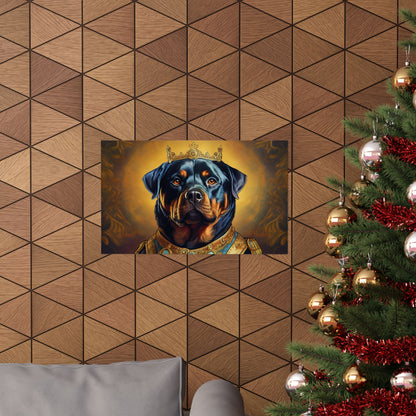 Rottweiler Renaissance Dog Portrait Art Print, Wall Decor Gift, Animal Lover Home Decor, Dog Wall Art
