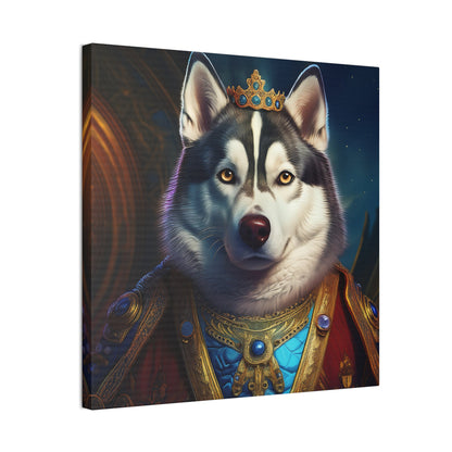 Siberian Husky Renaissance Pet Portrait on Canvas, wall art, wall print, dog portrait, dog art