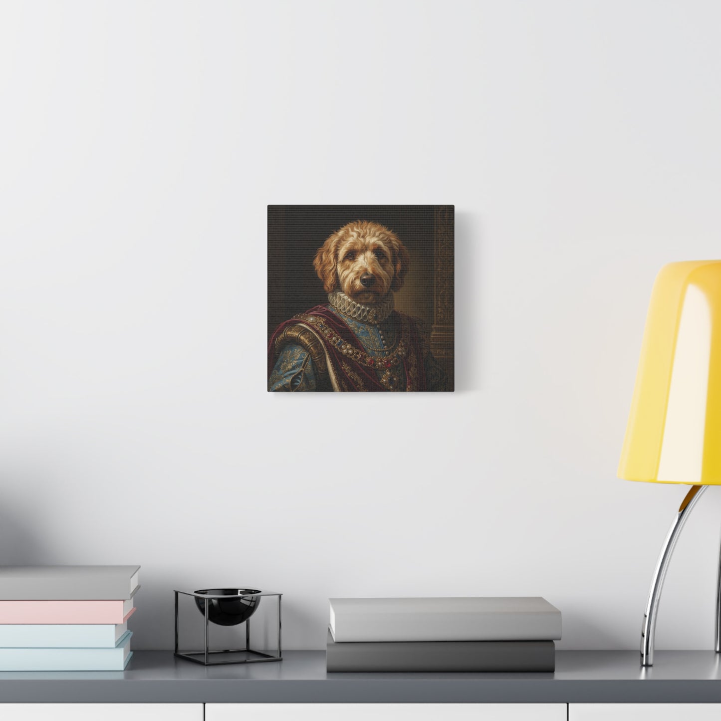 Labradoodle Renaissance Pet Portrait Canvas, Dog Wall Art, Home Décor, Pet Lovers Gift, Animal Artwork, Canine Decor