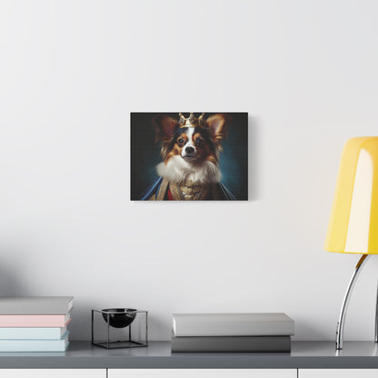 Papillon Pet Portrait Renaissance on Canvas, wall art, wall print, dog portrait, dog art
