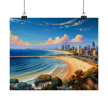 St Kilda Beach Australia Coastal Print | Style 1 | Wall Art | Wall Print