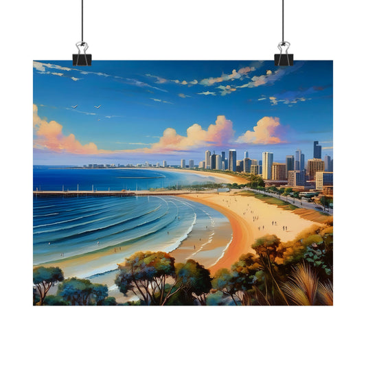 St Kilda Beach Australia Coastal Print | Style 1 | Wall Art | Wall Print