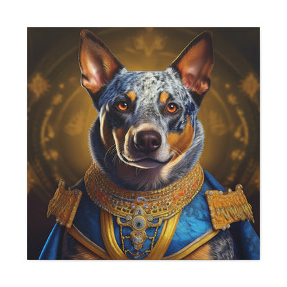 Australian Cattle Dog Renaissance Pet Portrait on Canvas | wall art |  wall print