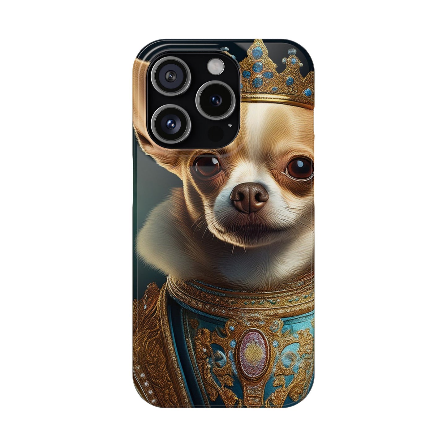 Chihuahua Renassaince Dog Portrait Slim Phone Case