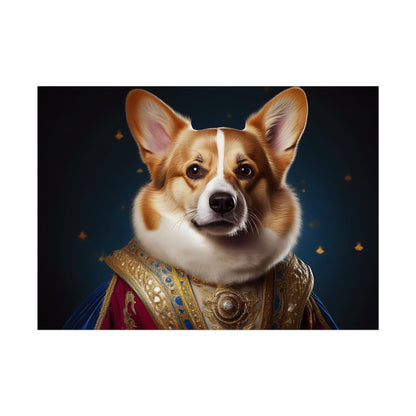 Pembroke Welsh Corgi Renaissance Pet Portrait Print | Wall Art | Wall Print | Dog Art