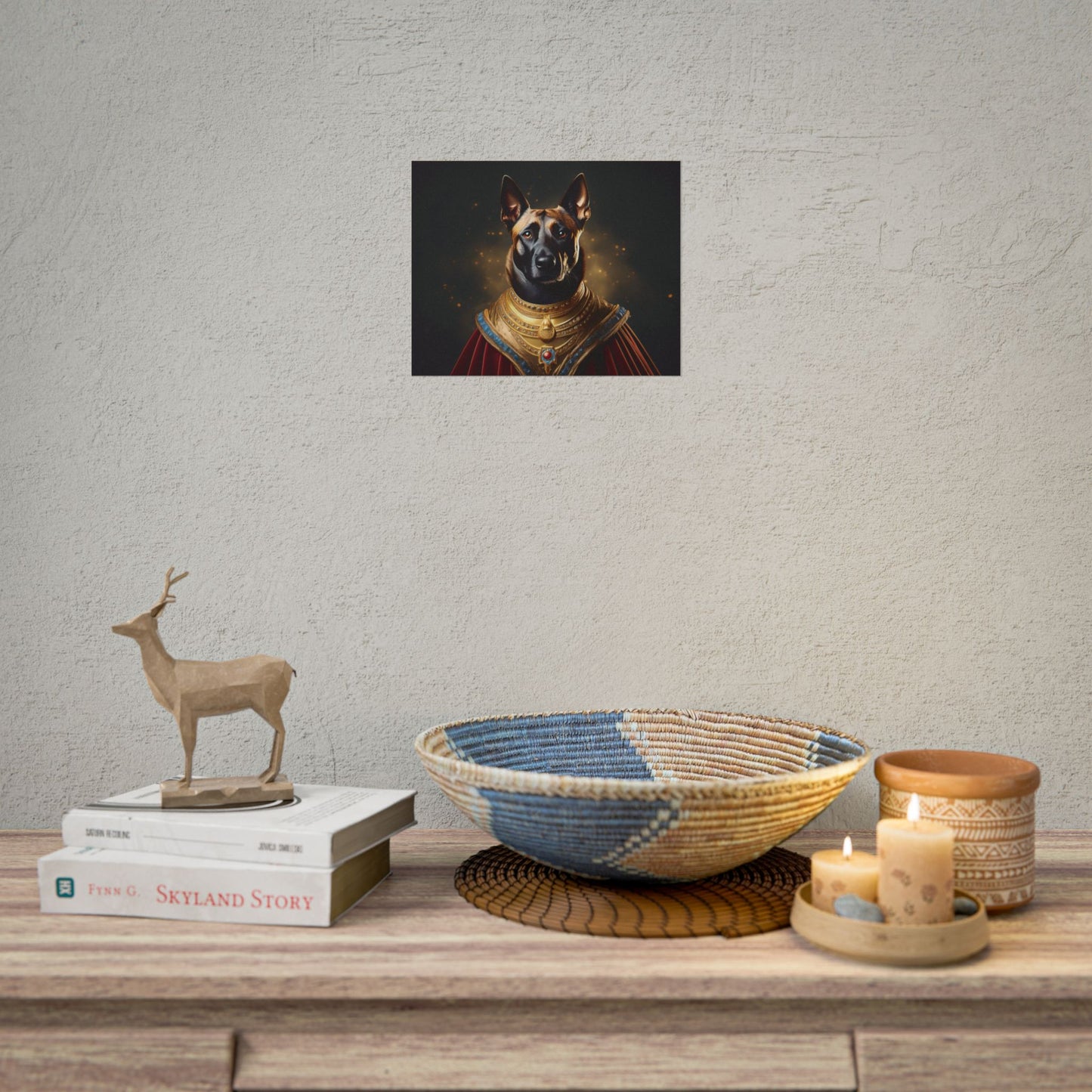 Belgian Malinois Renaissance Dog  Portrait Wall Print, Art Print, Art Print, Animal Lover Home Decor, Dog Wall Art, wall art
