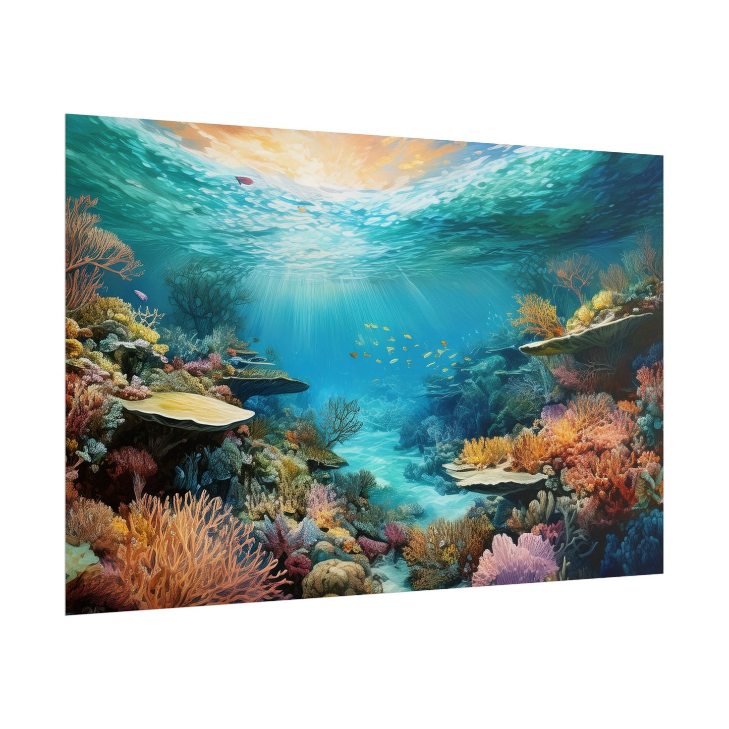 Great Barrier Reef  Australia Coastal Print | Style 2 | Wall Art | Wall Print
