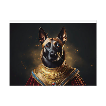 Belgian Malinois Renaissance Dog  Portrait Wall Print, Art Print, Art Print, Animal Lover Home Decor, Dog Wall Art, wall art