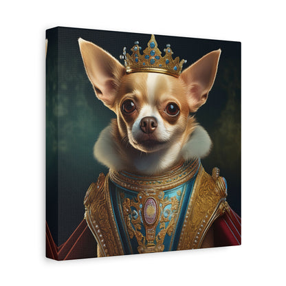 Chihuahua Renaissance Pet Portrait on Canvas | Wall art | Wall print | Dog art