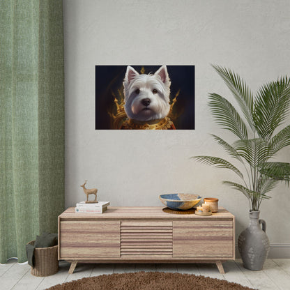 West Highland White Terrier Dog Renaissance Pet Portrait Print, West Highland White Terrier Art Print, Dog Wall Art, Wall Print, Wall Art
