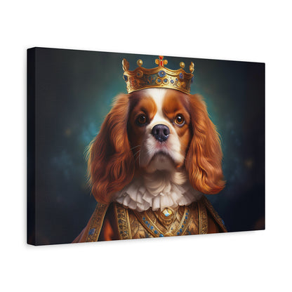 Cavalier King Charles Spaniel Renaissance Pet Portrait on Canvas | Wall art | wall print