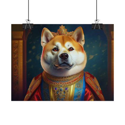 Shiba Dog Renaissance Portrait Print,  Art Print, Wall Decor Gift, Animal Lover Home Decor, wall prints, wall art