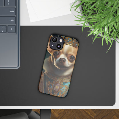 Chihuahua Renassaince Dog Portrait Slim Phone Case