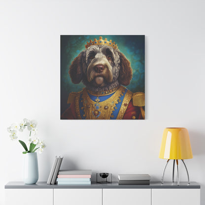 Portuguese Water Dog Renaissance Pet Portrait on Canvas | wall art | wall print
