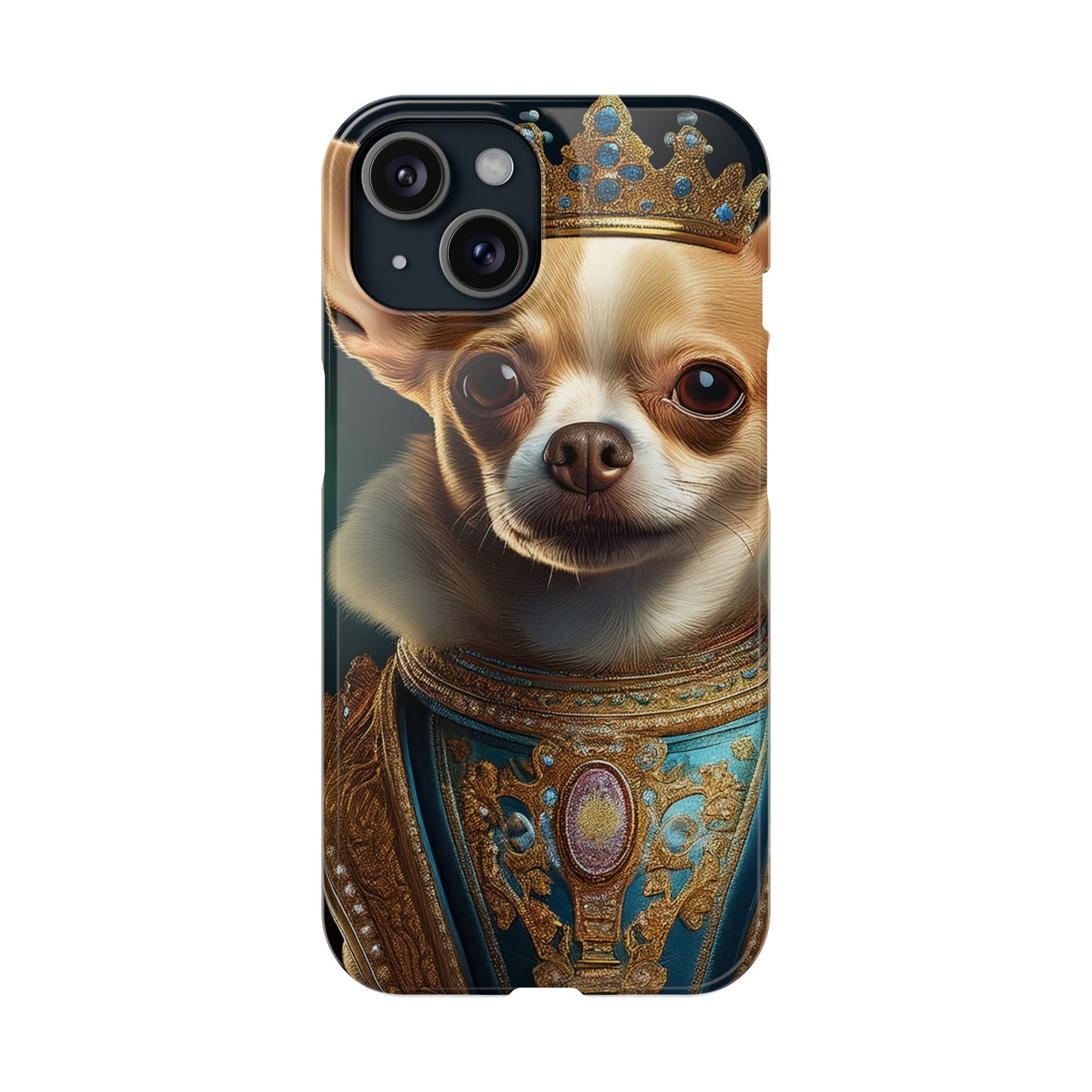 Chihuahua Renassaince Dog Portrait Slim Phone Case