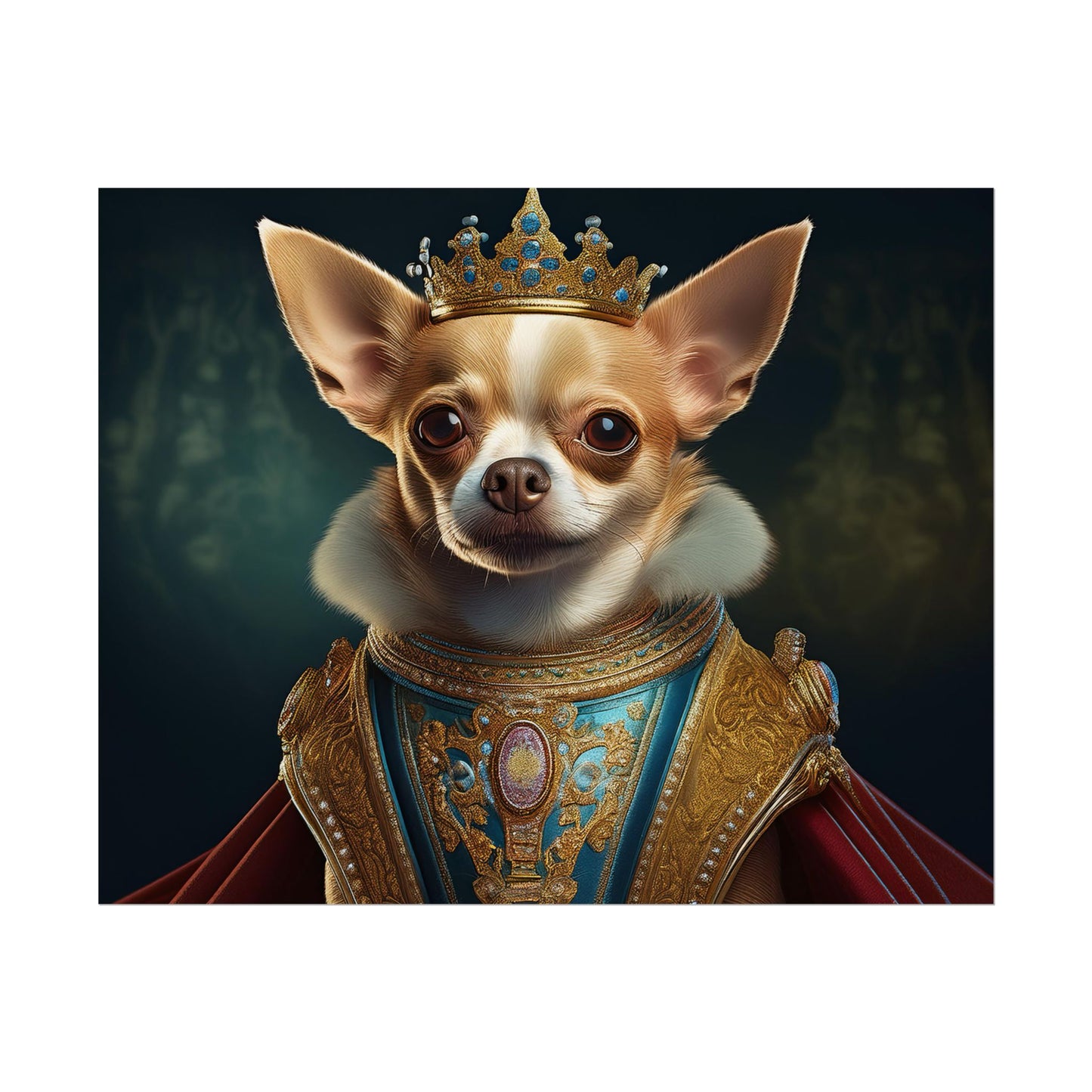 Chihuahua Dog Renaissance Pet Portrait Print | Wall print | Wall art