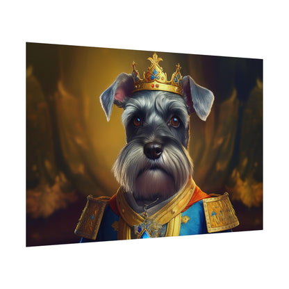 Miniature Schnauzer Dog Renaissance Pet Portrait Art Print | Wall Art | Wall Print