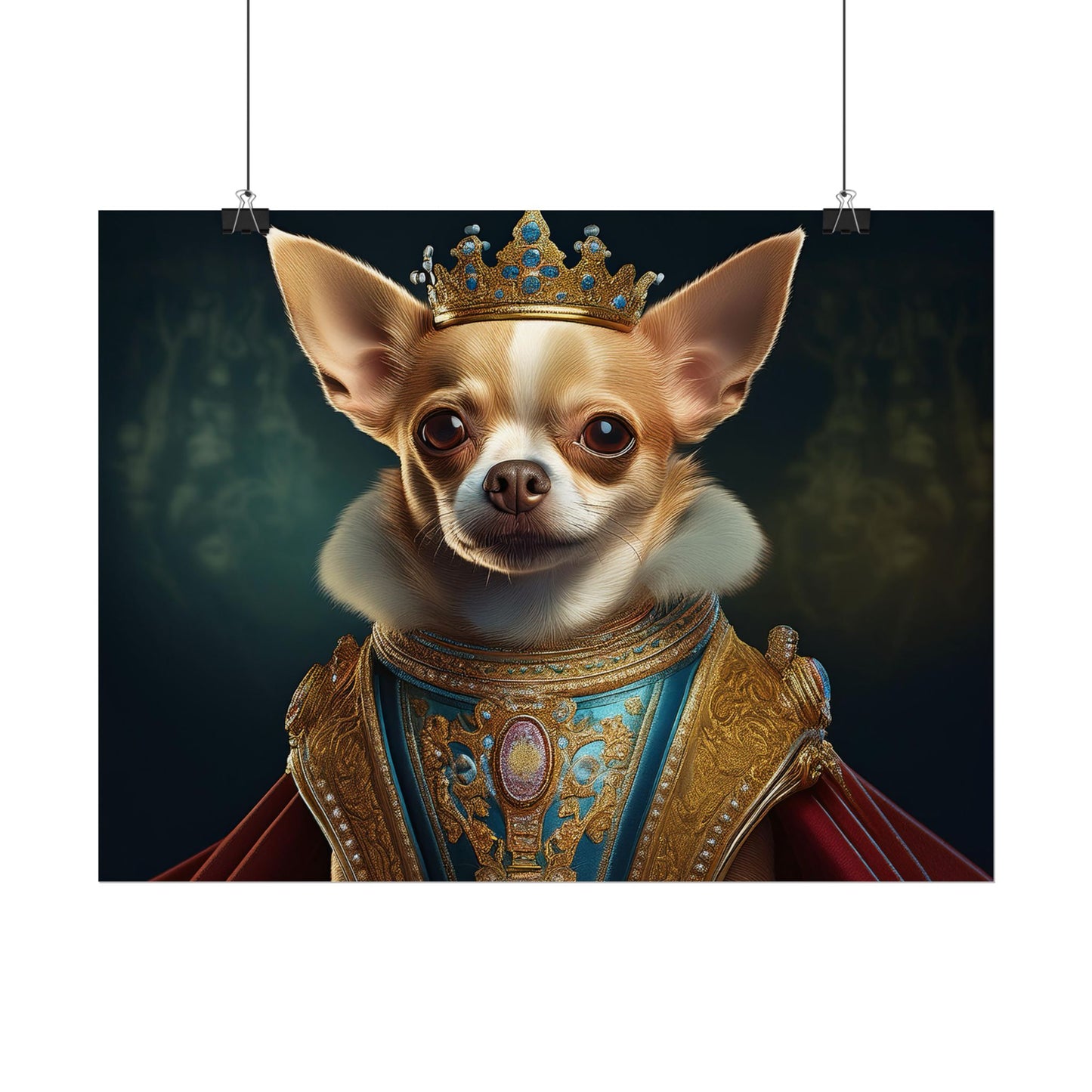 Chihuahua Dog Renaissance Pet Portrait Print | Wall print | Wall art