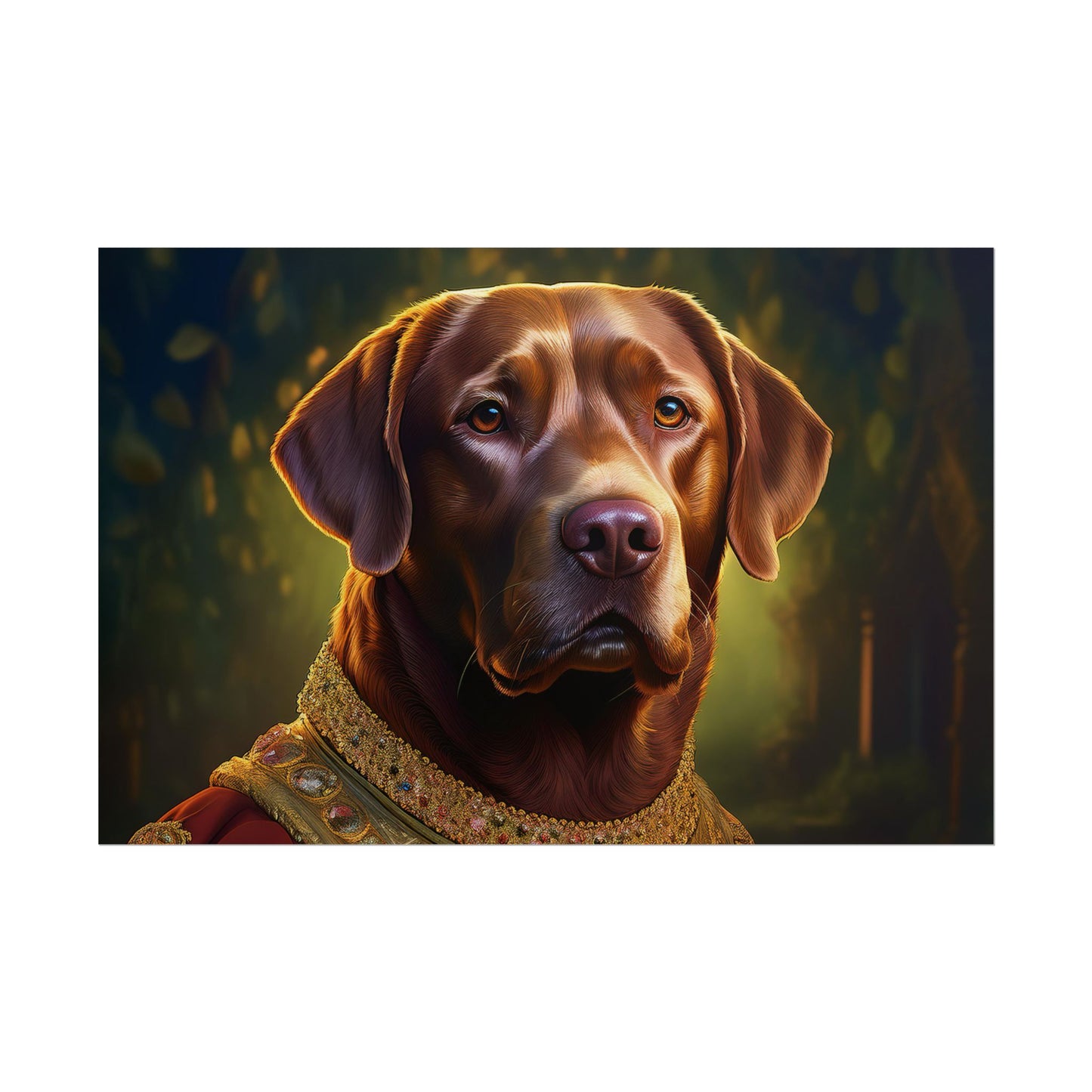 Chesapeake Bay Retriever Dog Renaissance Pet Portrait Print, Animal Lover print, Dog Wall Art, wall print, wall art