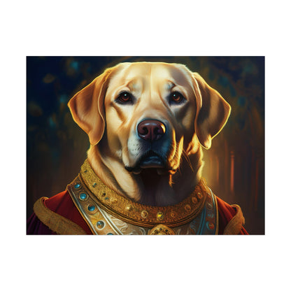 Labrador Retriever Renaissance Pet Portrait Art Print, Wall Decor Gift, Animal Lover Home Decor, Dog Wall Art