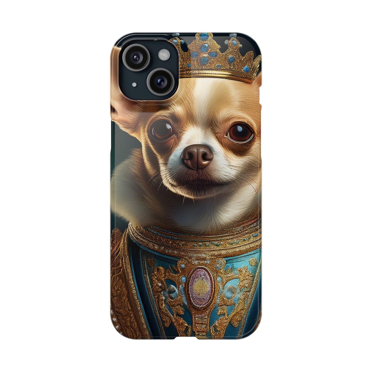 Chihuahua Renassaince Dog Portrait Slim Phone Case