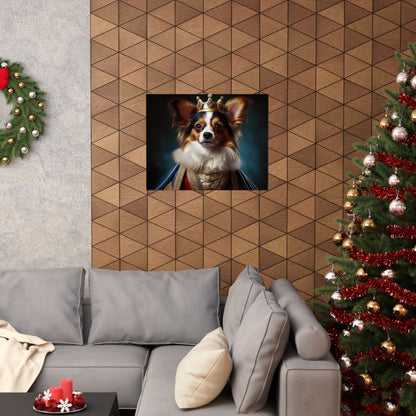 Papillon Renaissance Pet Portrait Print, Papillon Art Print, wall art, wall print