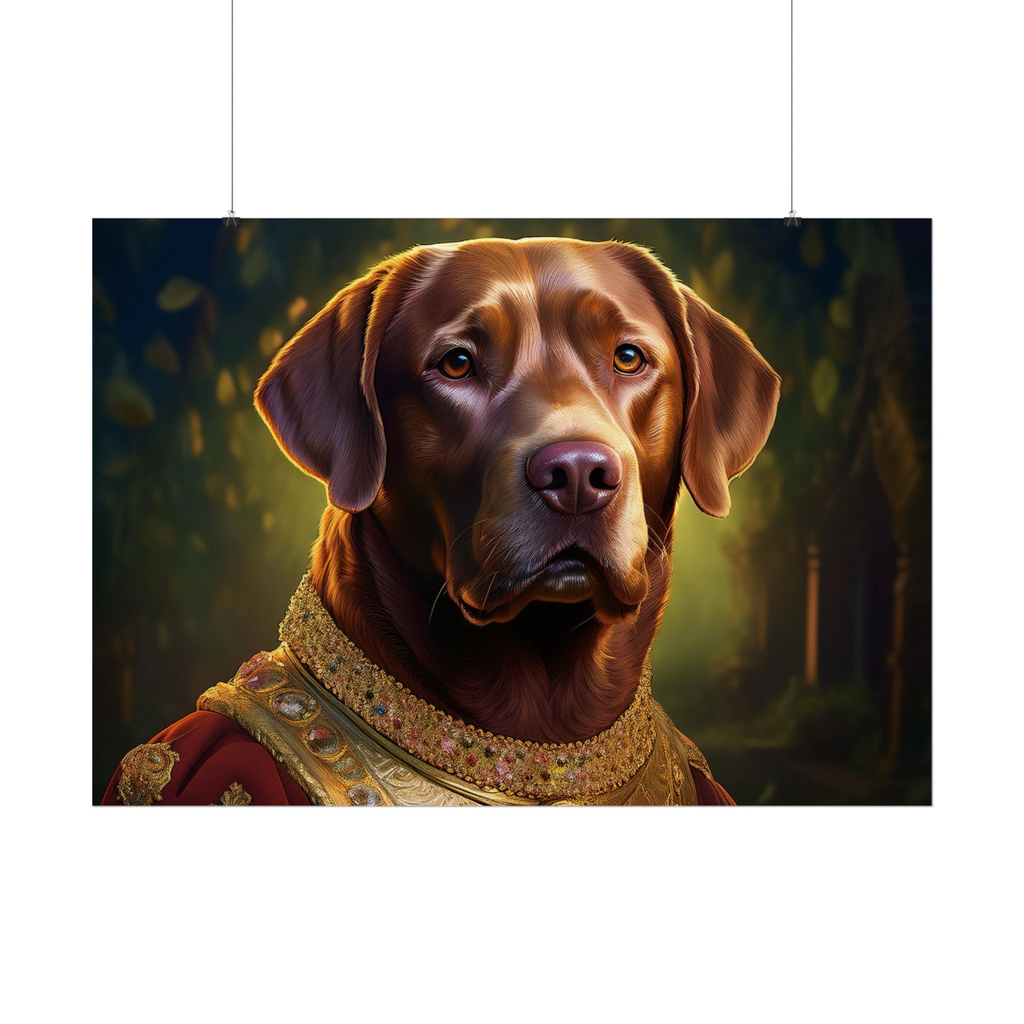 Chesapeake Bay Retriever Dog Renaissance Pet Portrait Print, Animal Lover print, Dog Wall Art, wall print, wall art