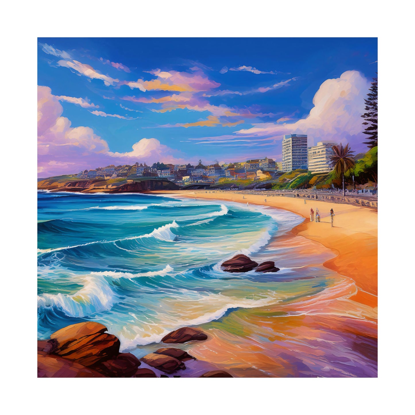 Coogee Beach Australia Coastal Print | Style 1 | Wall Art | Wall Print