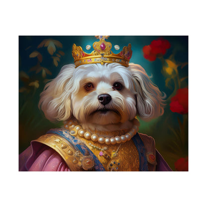 Havanese Dog Renaissance Pet Portrait Print, Wall print, wall art, Animal Lover Home Decor, Dog Wall Art