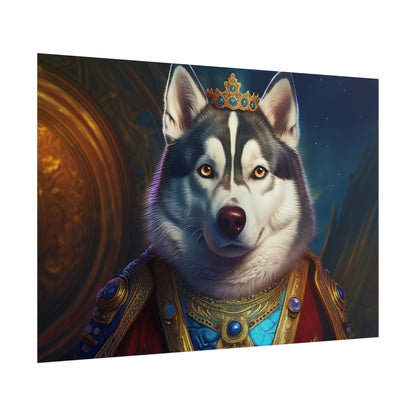 Siberian Husky Renaissance Pet Portrait Print, Siberian Husky Art Print, Wall Decor, Art Gift, dog wall art, wall art, wall print