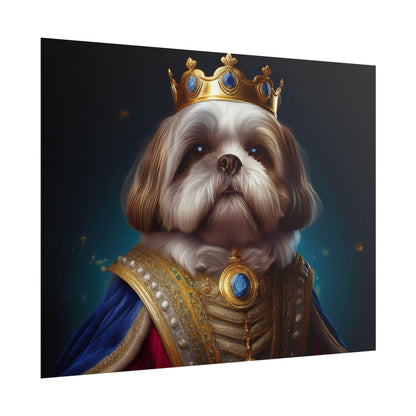 Shih Tzu Renaissance Pet Portrait Print | Dog Lover Wall Art | Dog Memorial Gift | Wall Art | Wall Print