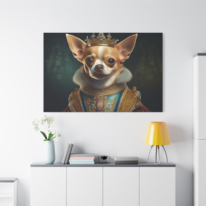 Chihuahua Renaissance Pet Portrait on Canvas | Wall art | Wall print | Dog art