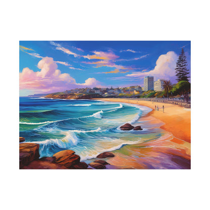 Coogee Beach Australia Coastal Canvas Art | Style 1 | Wall Art | Wall Print