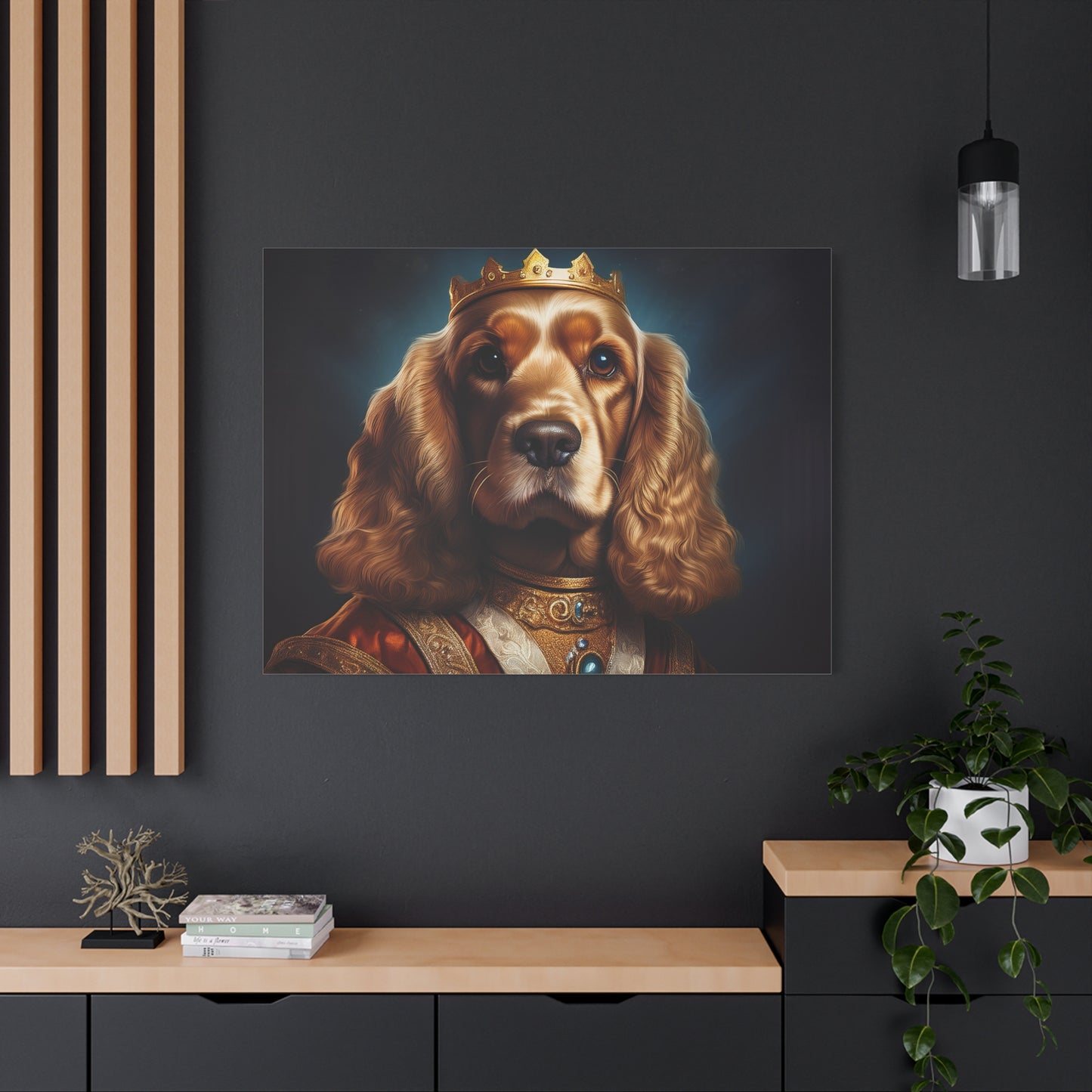 Cocker Spaniel Renaissance Pet Portrait on Canvas | Wall art | wall print