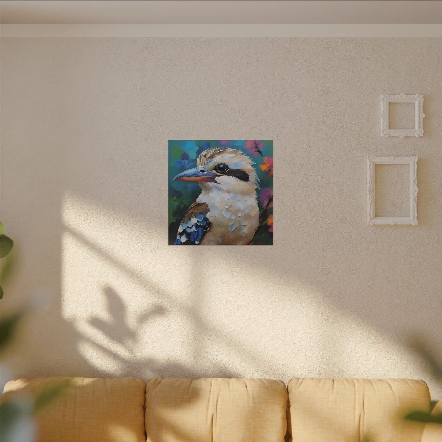 Vibrant Kookaburra Australia Bird Canvas Print,  Nature Lover Gift, Wall Print, Australia Art, Bird Art
