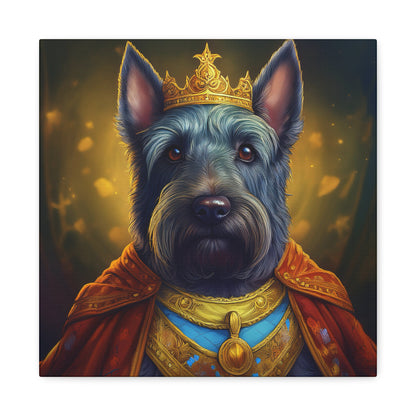 Scottish Terrier Renaissance Pet Portrait on Canvas | Wall art, wall print, dog portrait, dog art