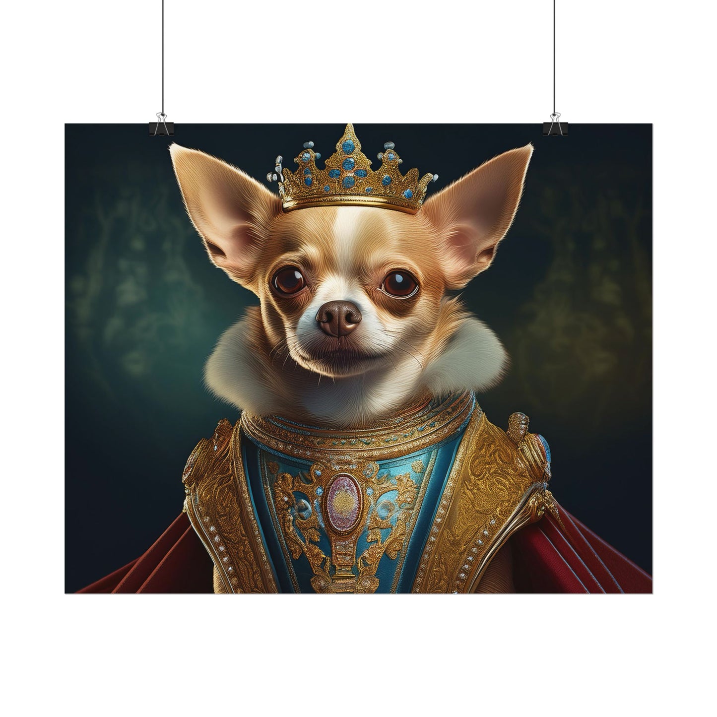 Chihuahua Dog Renaissance Pet Portrait Print | Wall print | Wall art