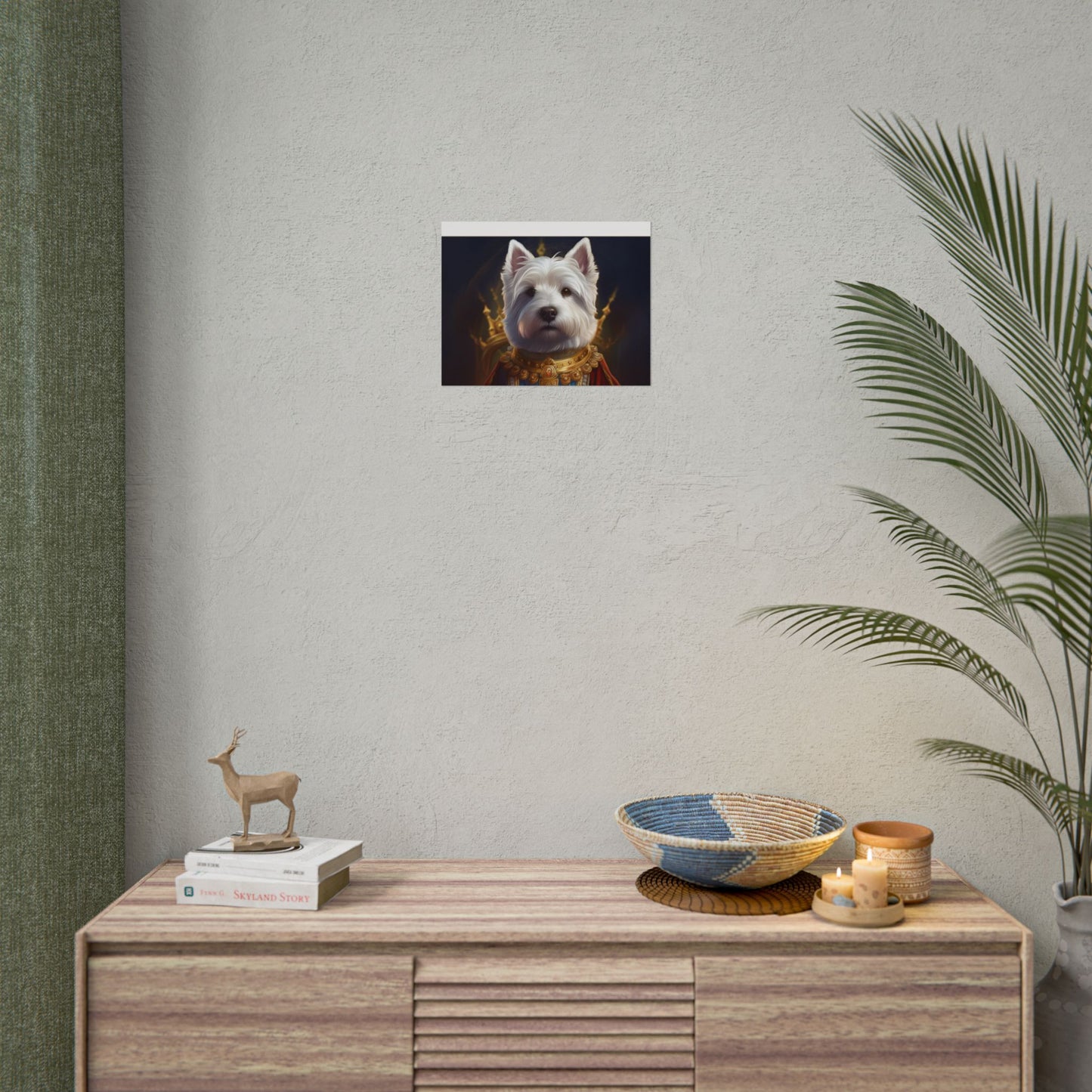 West Highland White Terrier Dog Renaissance Pet Portrait Print, West Highland White Terrier Art Print, Dog Wall Art, Wall Print, Wall Art