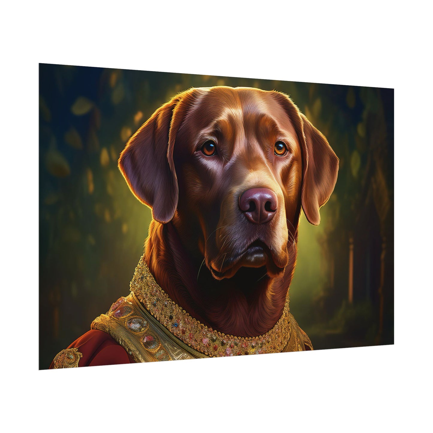 Chesapeake Bay Retriever Dog Renaissance Pet Portrait Print, Animal Lover print, Dog Wall Art, wall print, wall art