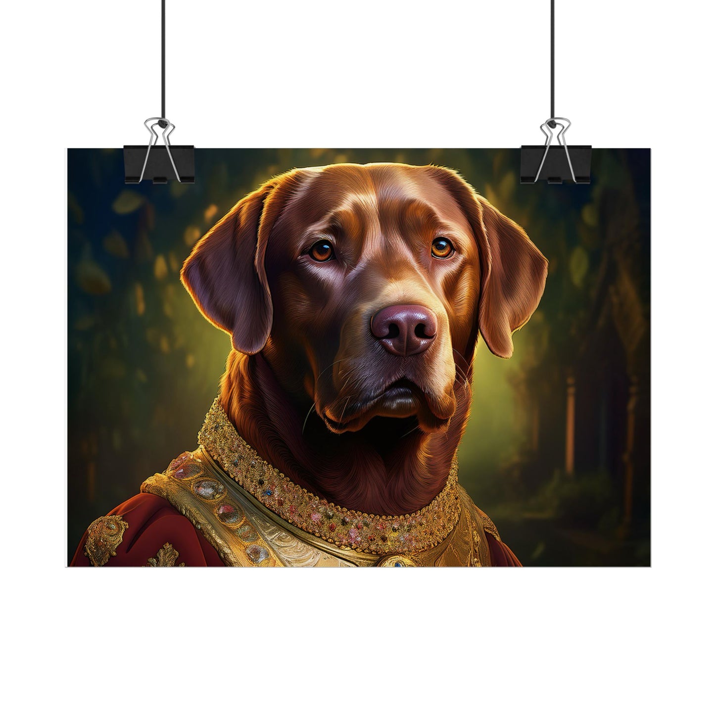 Chesapeake Bay Retriever Dog Renaissance Pet Portrait Print, Animal Lover print, Dog Wall Art, wall print, wall art
