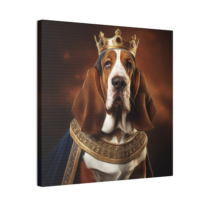 Basset Hound Renaissance Pet Portrait on Canvas | Wall art | wall print | Dog Art