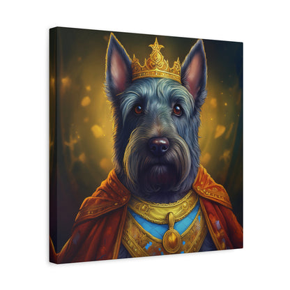 Scottish Terrier Renaissance Pet Portrait on Canvas | Wall art, wall print, dog portrait, dog art