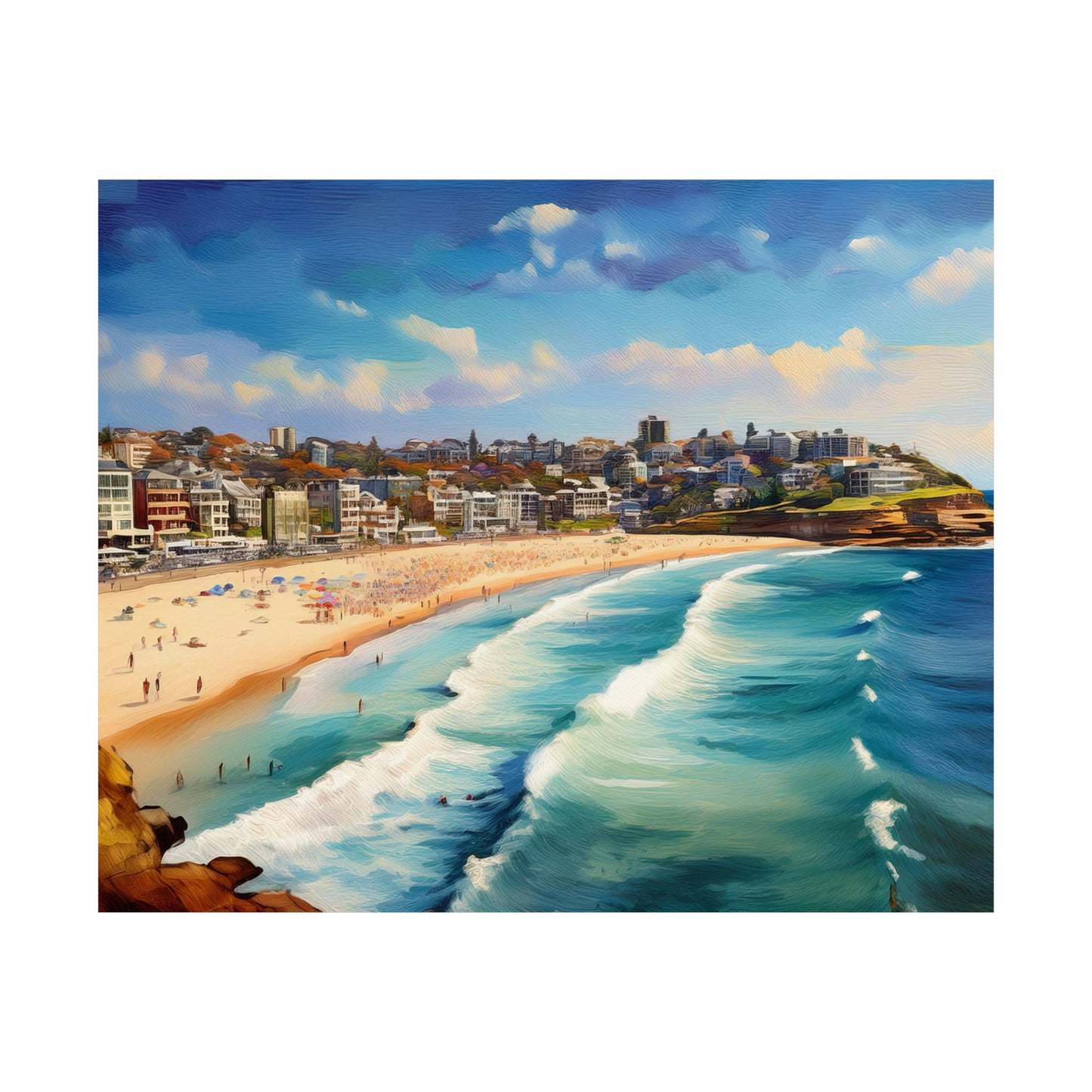 Bondi Beach Australia Coastal Print | Style 1 | Wall Art | Wall Print