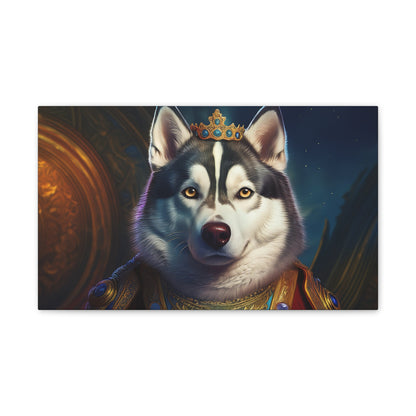 Siberian Husky Renaissance Pet Portrait on Canvas, wall art, wall print, dog portrait, dog art