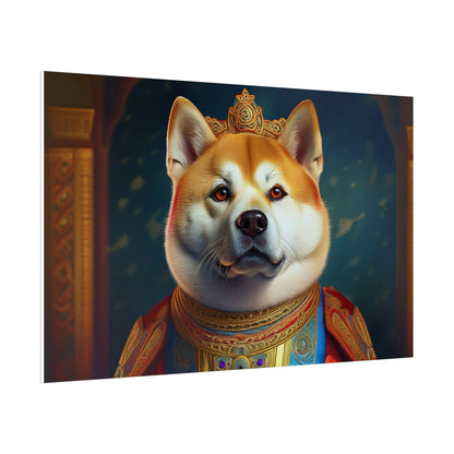 Shiba Dog Renaissance Portrait Print,  Art Print, Wall Decor Gift, Animal Lover Home Decor, wall prints, wall art