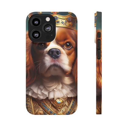 Cavalier King Charles Renaissance Dog Portrait Slim Phone Case