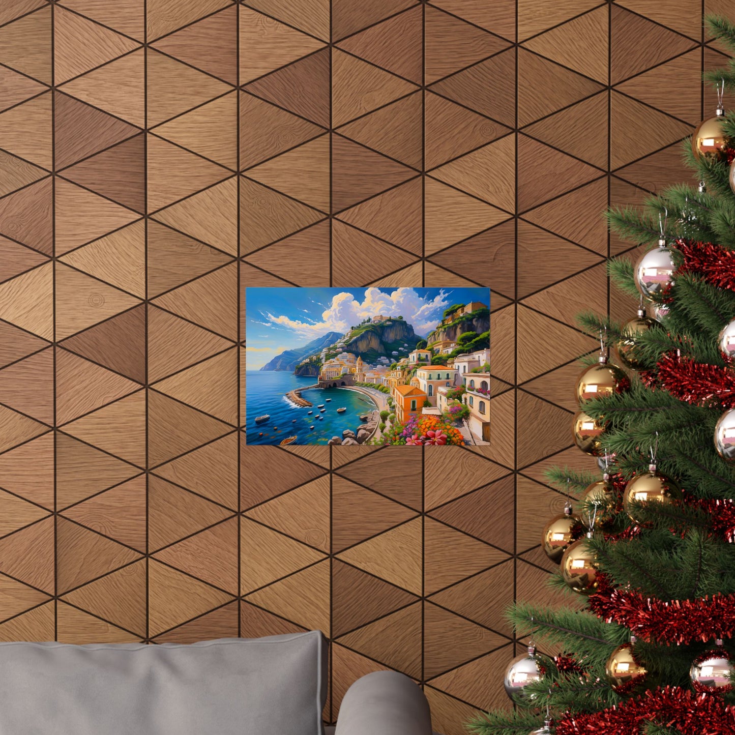 Amalfi Coast Italy Coastal Print | Style 2 | Wall Art | Wall Print