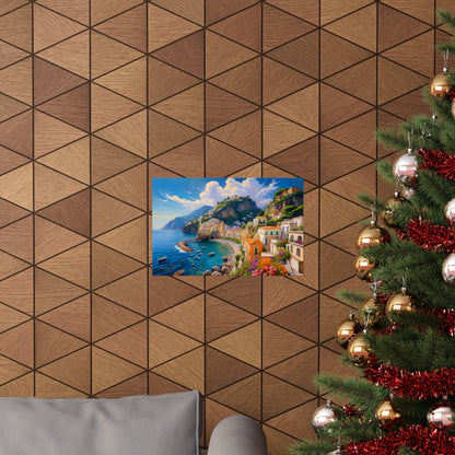 Amalfi Coast Italy Coastal Print | Style 2 | Wall Art | Wall Print