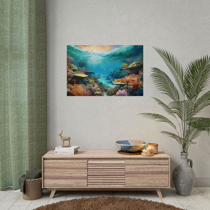Great Barrier Reef  Australia Coastal Print | Style 2 | Wall Art | Wall Print